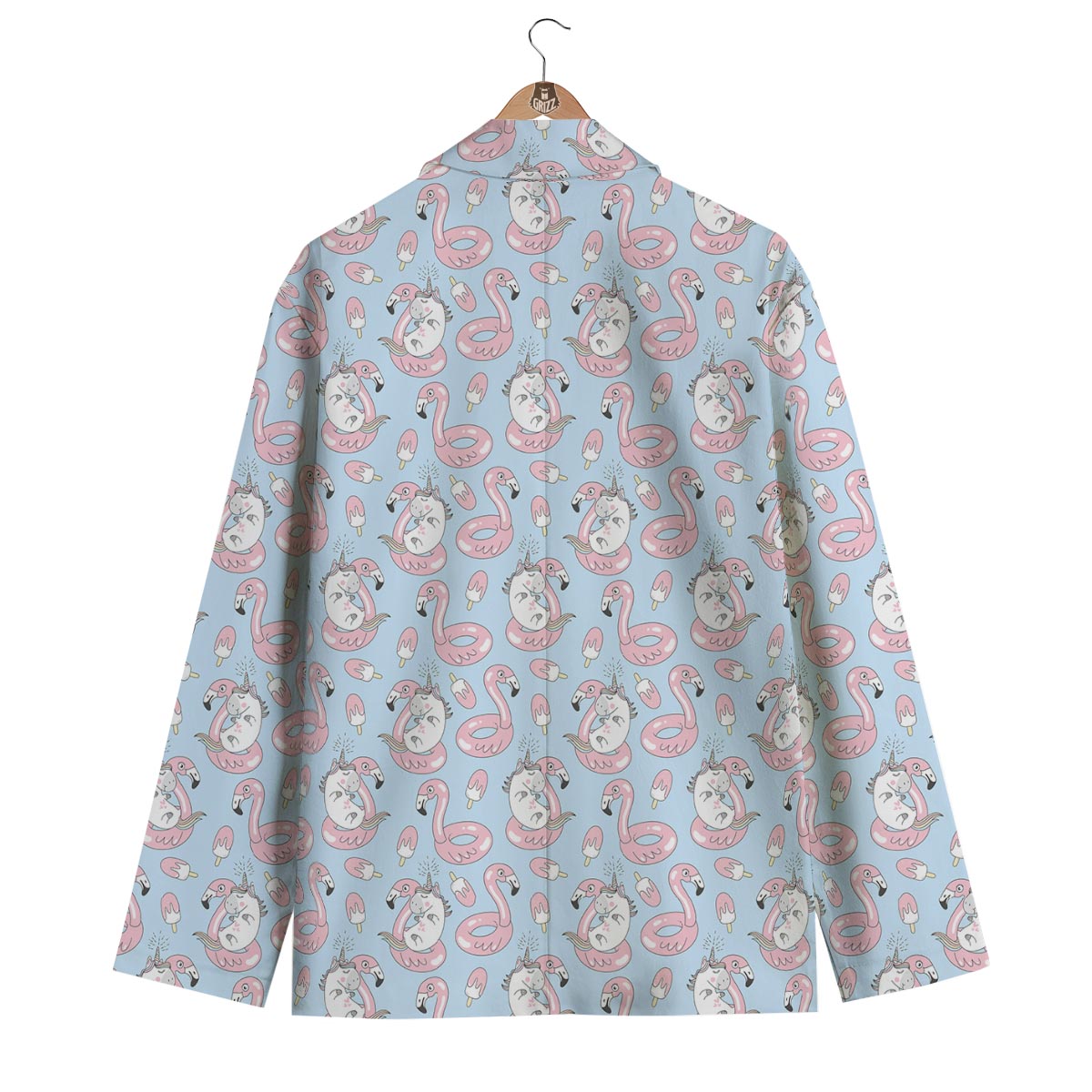 Unicon With Flamingo Men's Blazer-grizzshop