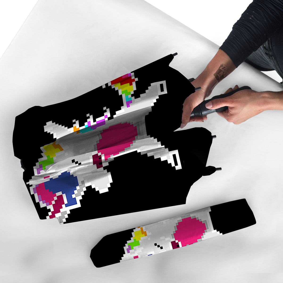 Unicorn 8-Bit Pixel Print Umbrella-grizzshop