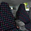 Unicorn Black Girly Print Pattern Car Seat Covers-grizzshop