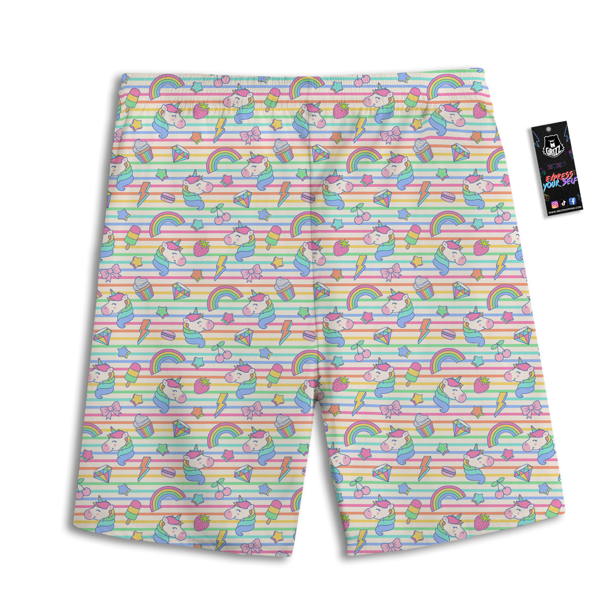 Universe Milky Way Print Men's Athletic Shorts