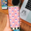 Unicorn Donut Pink Girly Print Pattern Tumbler-grizzshop