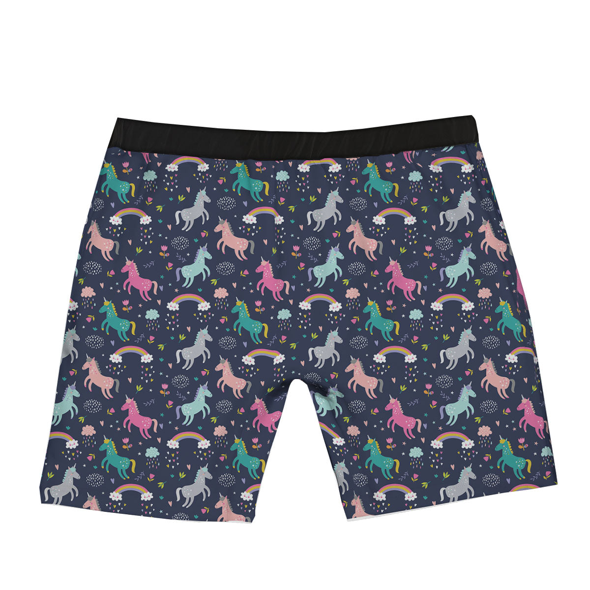Unicorn Doodle Print Pattern Boxer Briefs-grizzshop