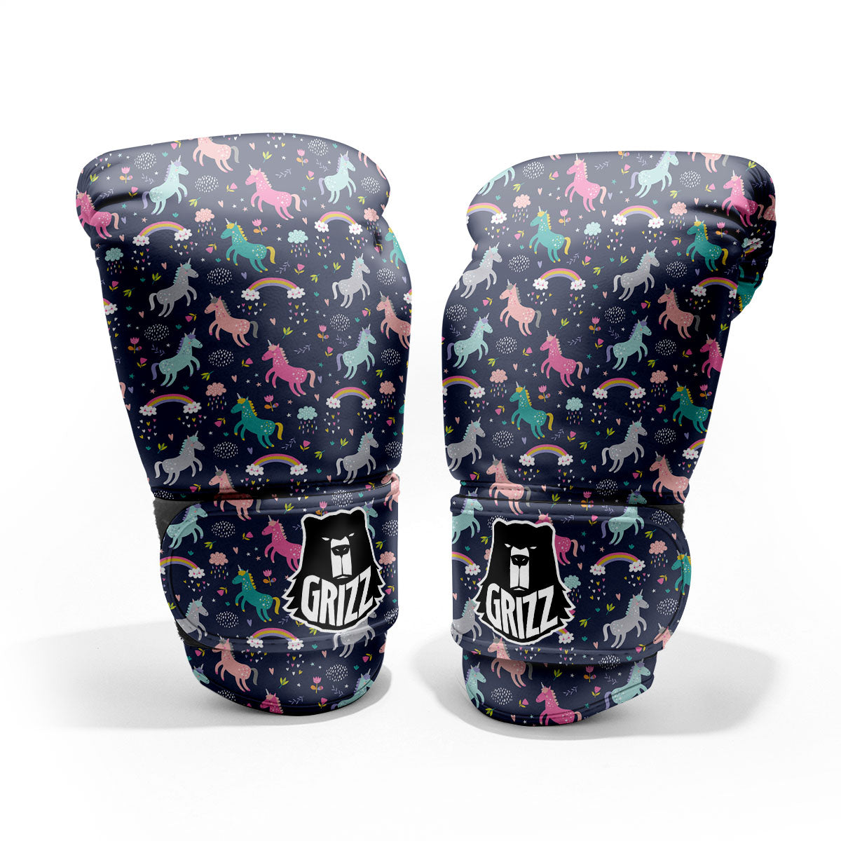 Unicorn Doodle Print Pattern Sparring Gloves-grizzshop