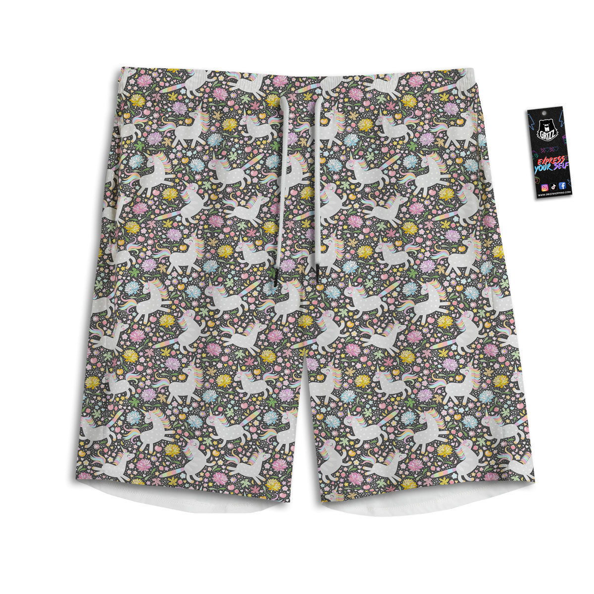 USA Flag Independence Day Print Pattern Men's Athletic Shorts