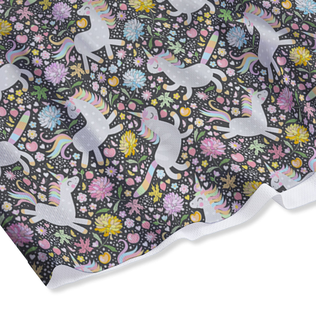 Unicorn Fairy Floral Print Pattern Mesh Shorts