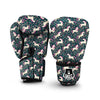 Unicorn Floral Pattern Print Boxing Gloves-grizzshop