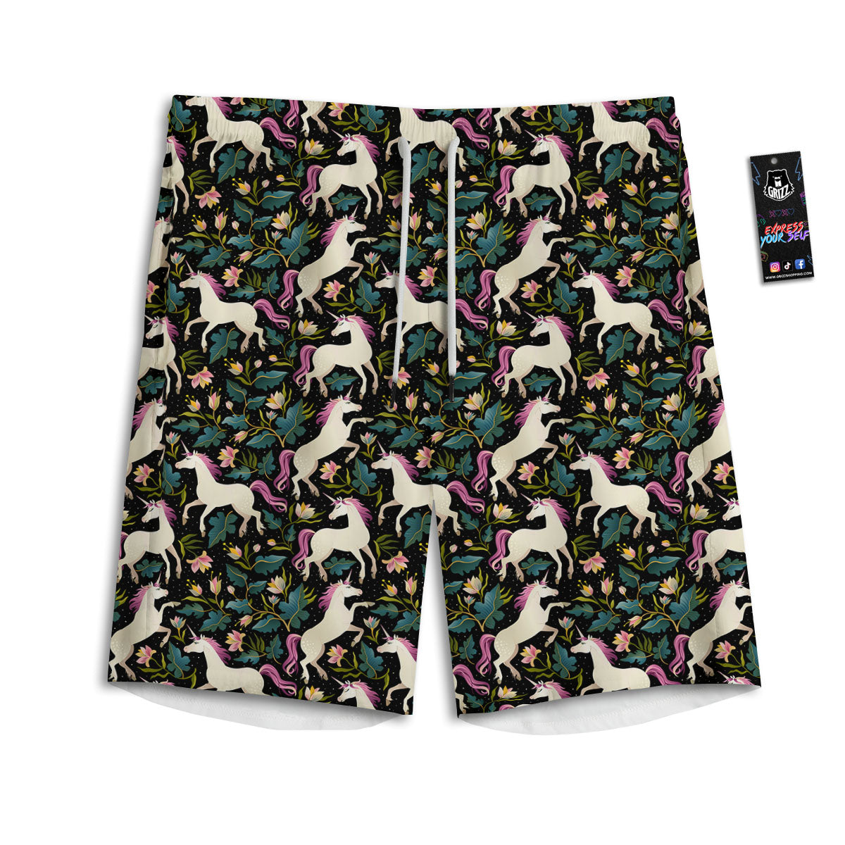 Vampire Bat Halloween Print Pattern Men's Athletic Shorts