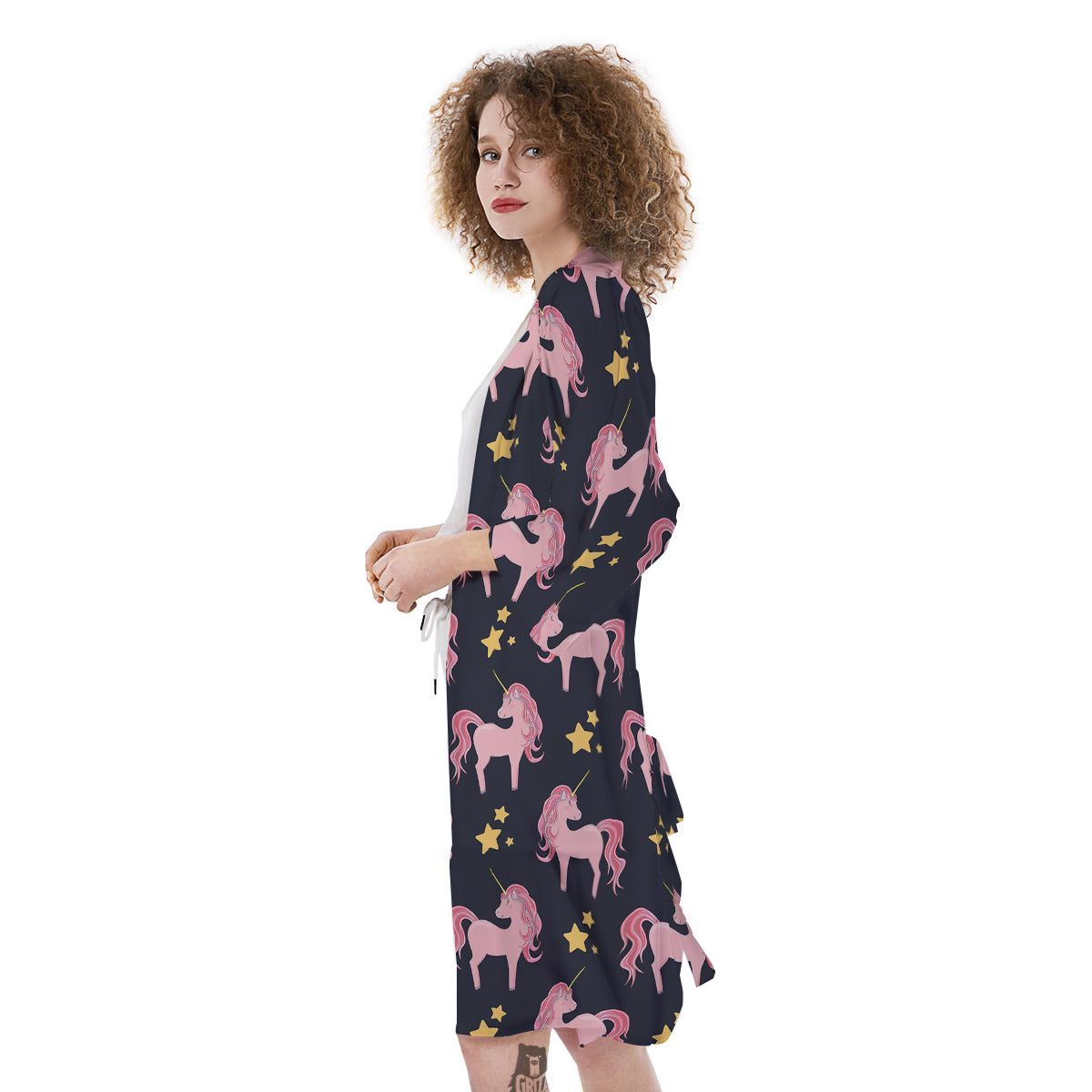 Unicorn Night Star Print Pattern Kimono-grizzshop