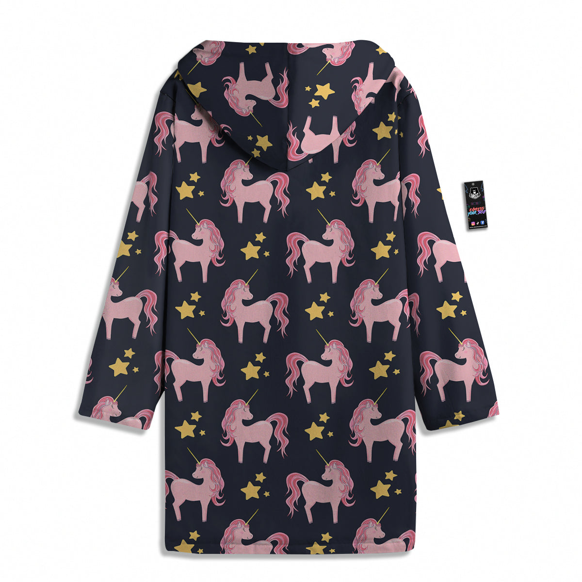 Unicorn Night Star Print Pattern Men's Windbreaker Jacket-grizzshop