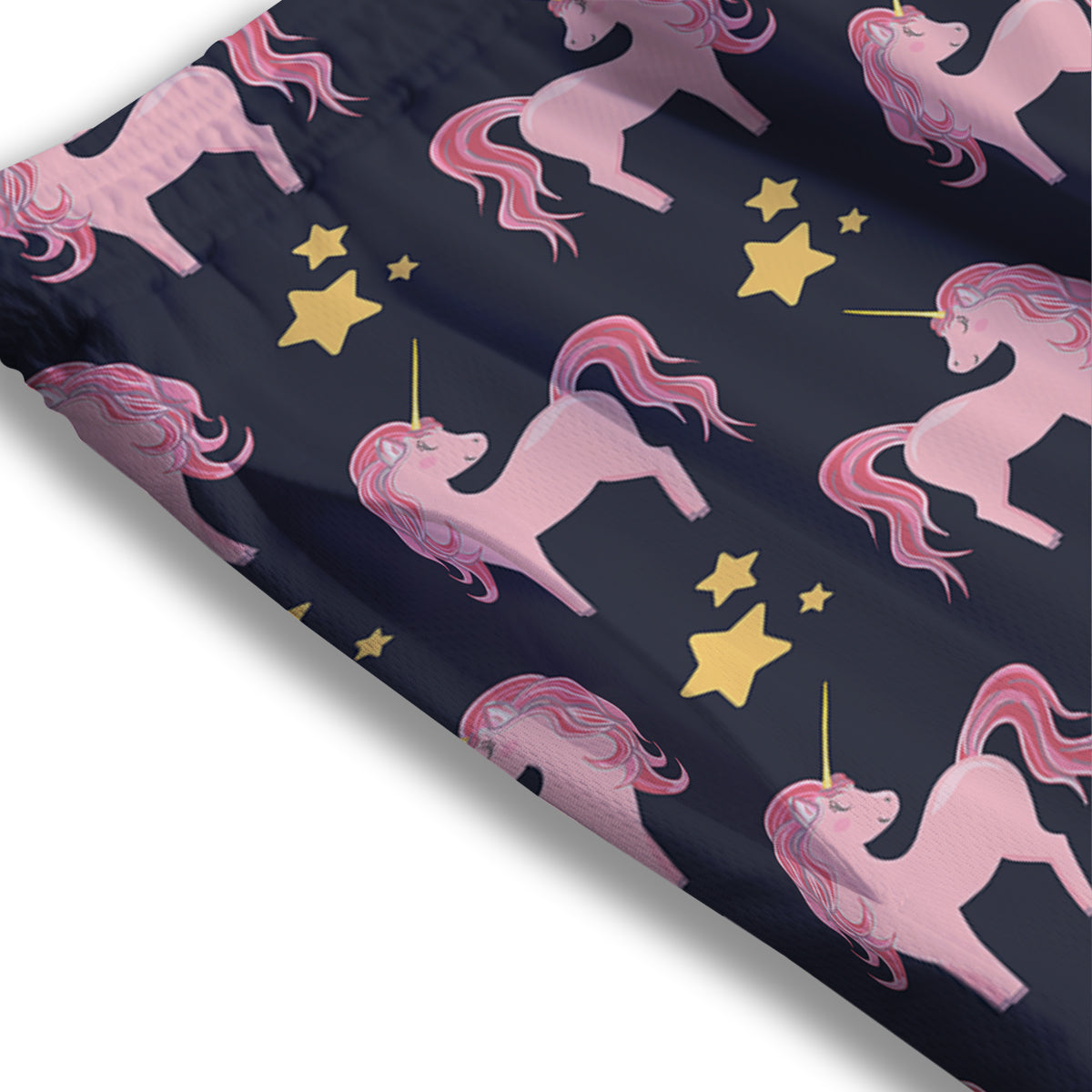 Unicorn Night Star Print Pattern Mesh Shorts