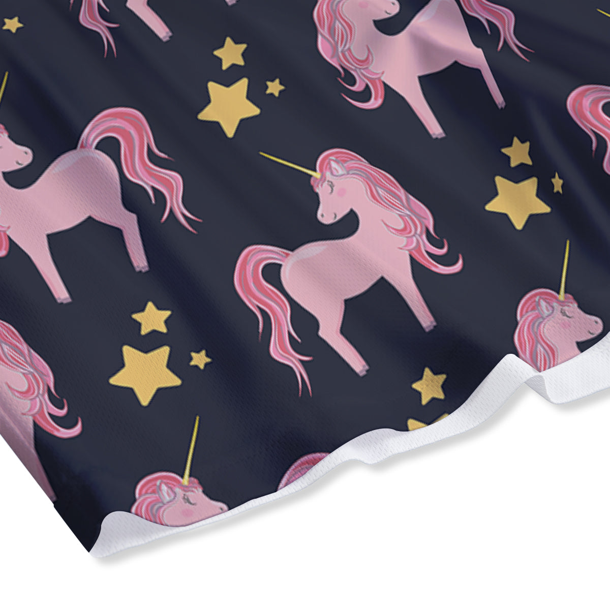 Unicorn Night Star Print Pattern Mesh Shorts