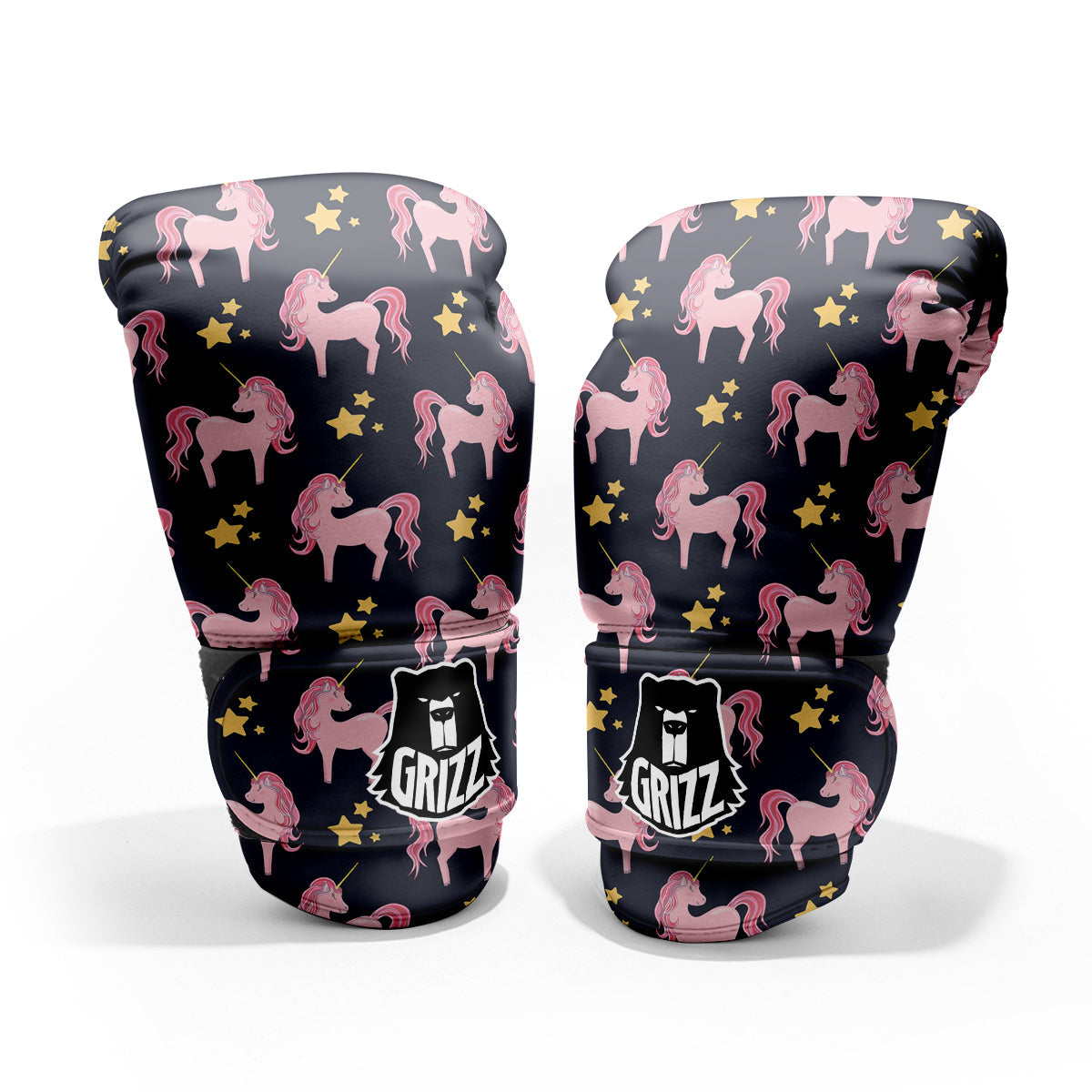 Unicorn Night Star Print Pattern Pro Boxing Glove