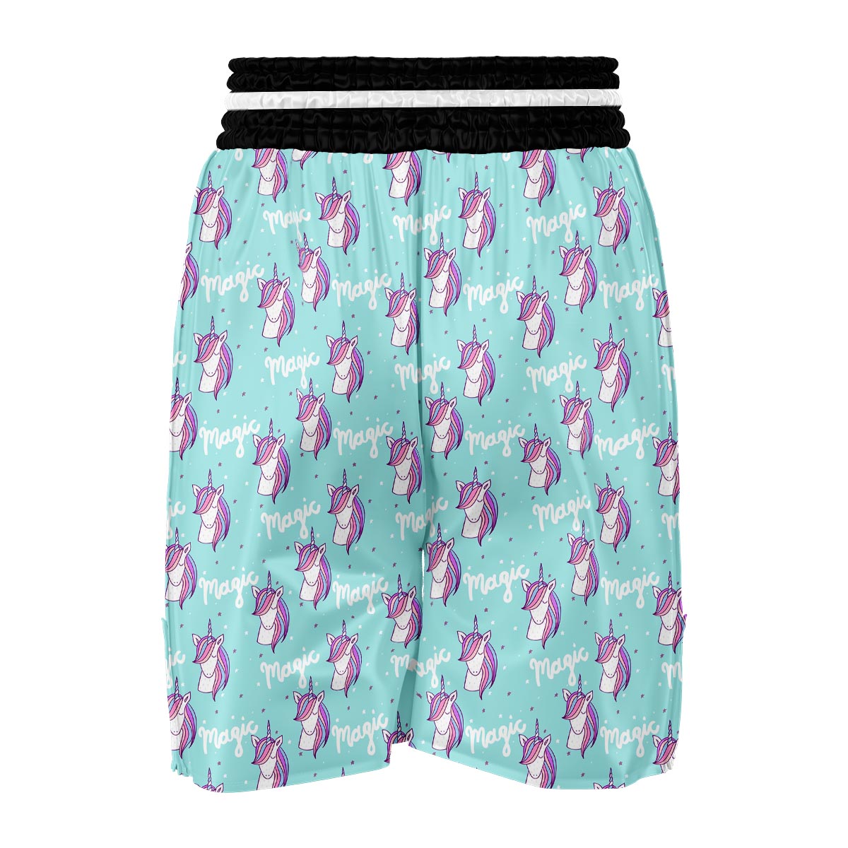 Unicorn Pastel Pattern Print Boxing Shorts-grizzshop