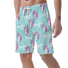 Unicorn Pastel Pattern Print Men's Shorts-grizzshop