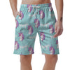 Unicorn Pastel Pattern Print Men's Shorts-grizzshop