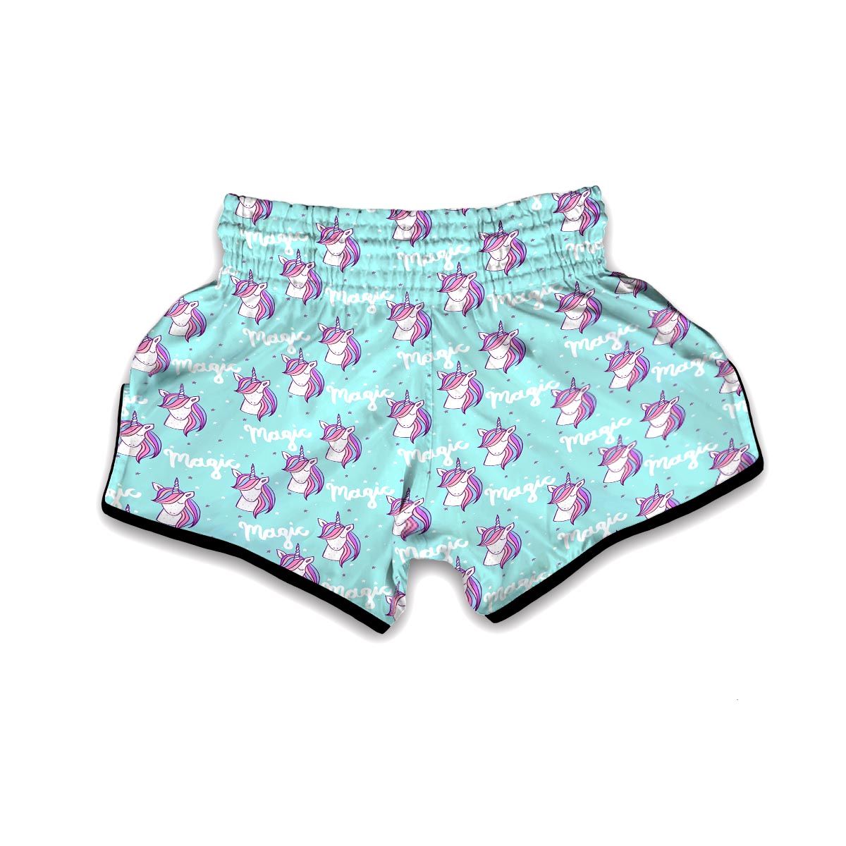 Unicorn Pastel Pattern Print Muay Thai Boxing Shorts-grizzshop