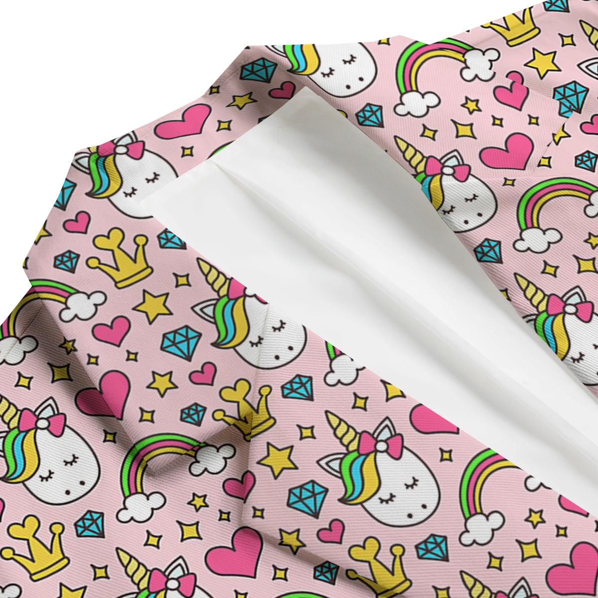Unicorn Pattern Print Men's Blazer-grizzshop