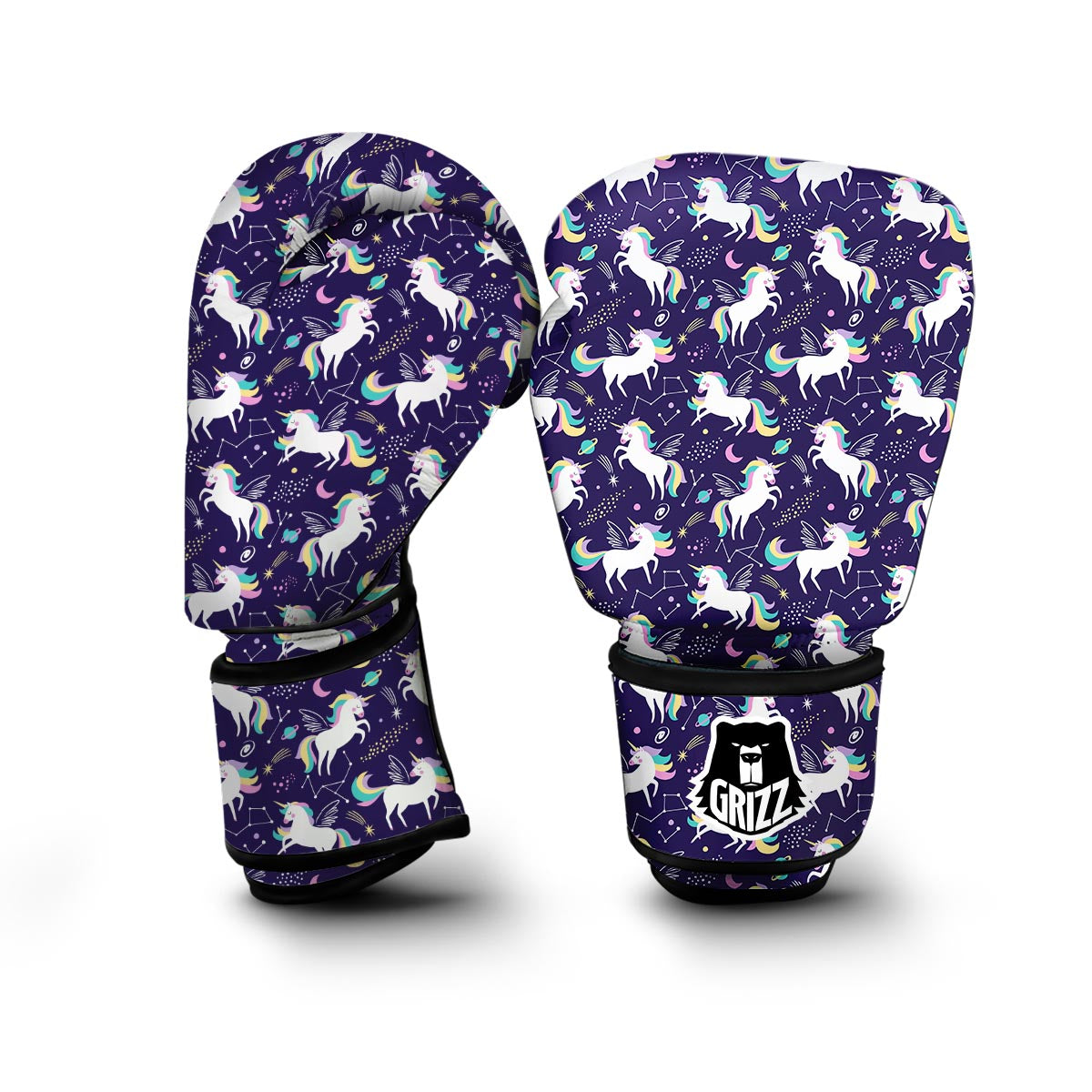 Unicorn Pattern Printt Boxing Gloves-grizzshop