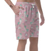 Unicorn Pink Pattern Print Men's Shorts-grizzshop