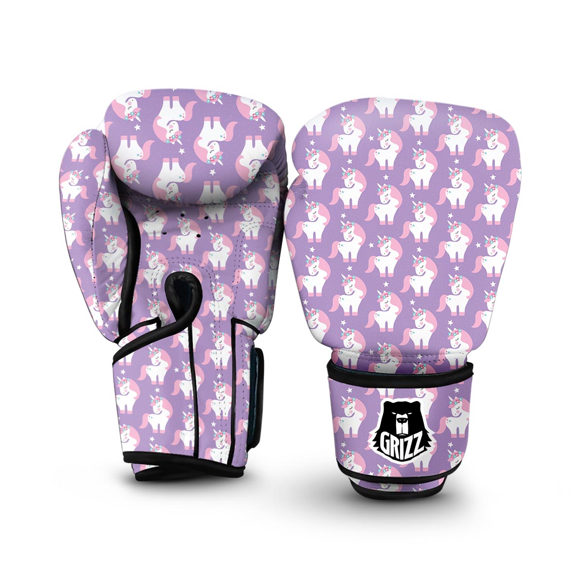 Unicorn Print Pattern Boxing Gloves-grizzshop