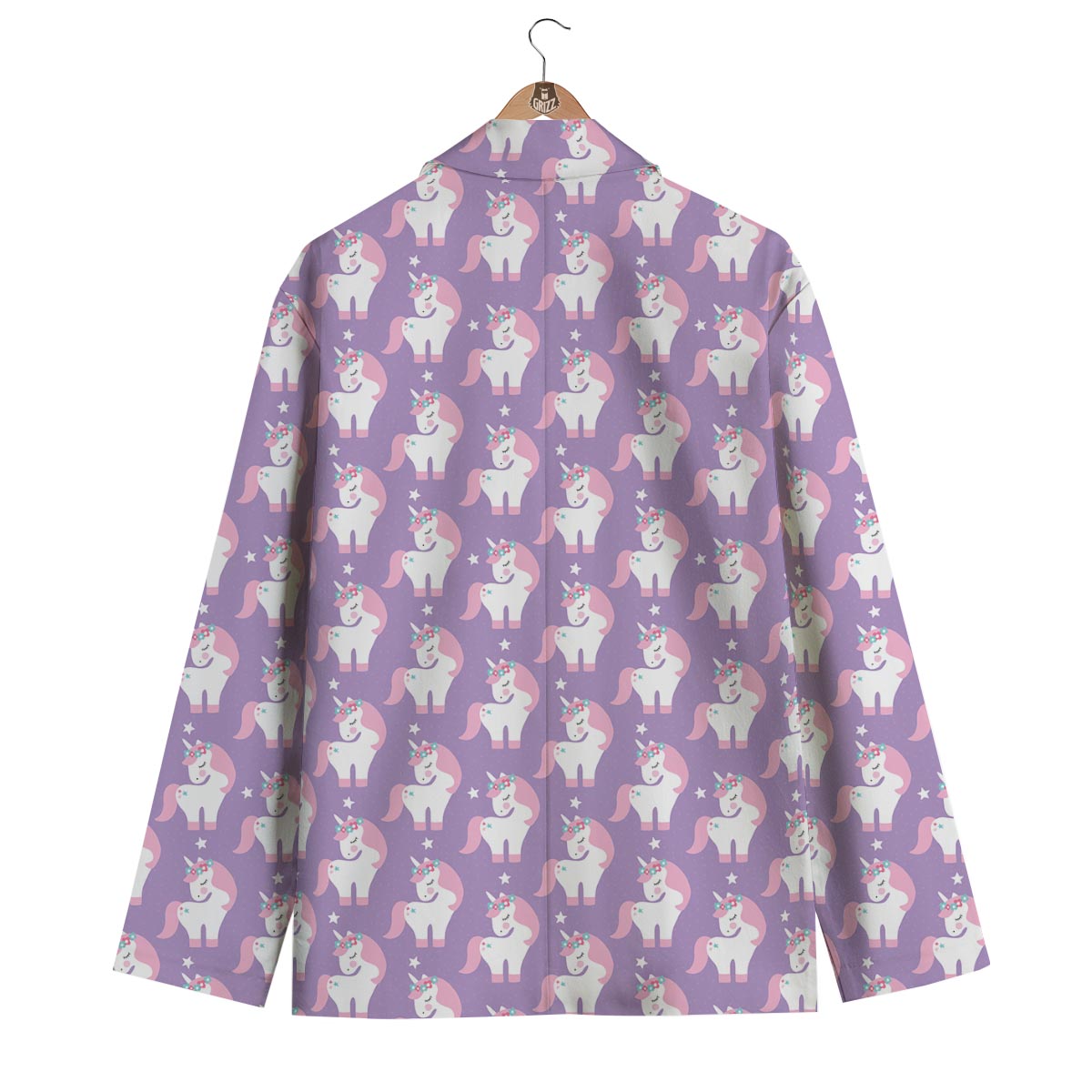 Unicorn Print Pattern Men's Blazer-grizzshop