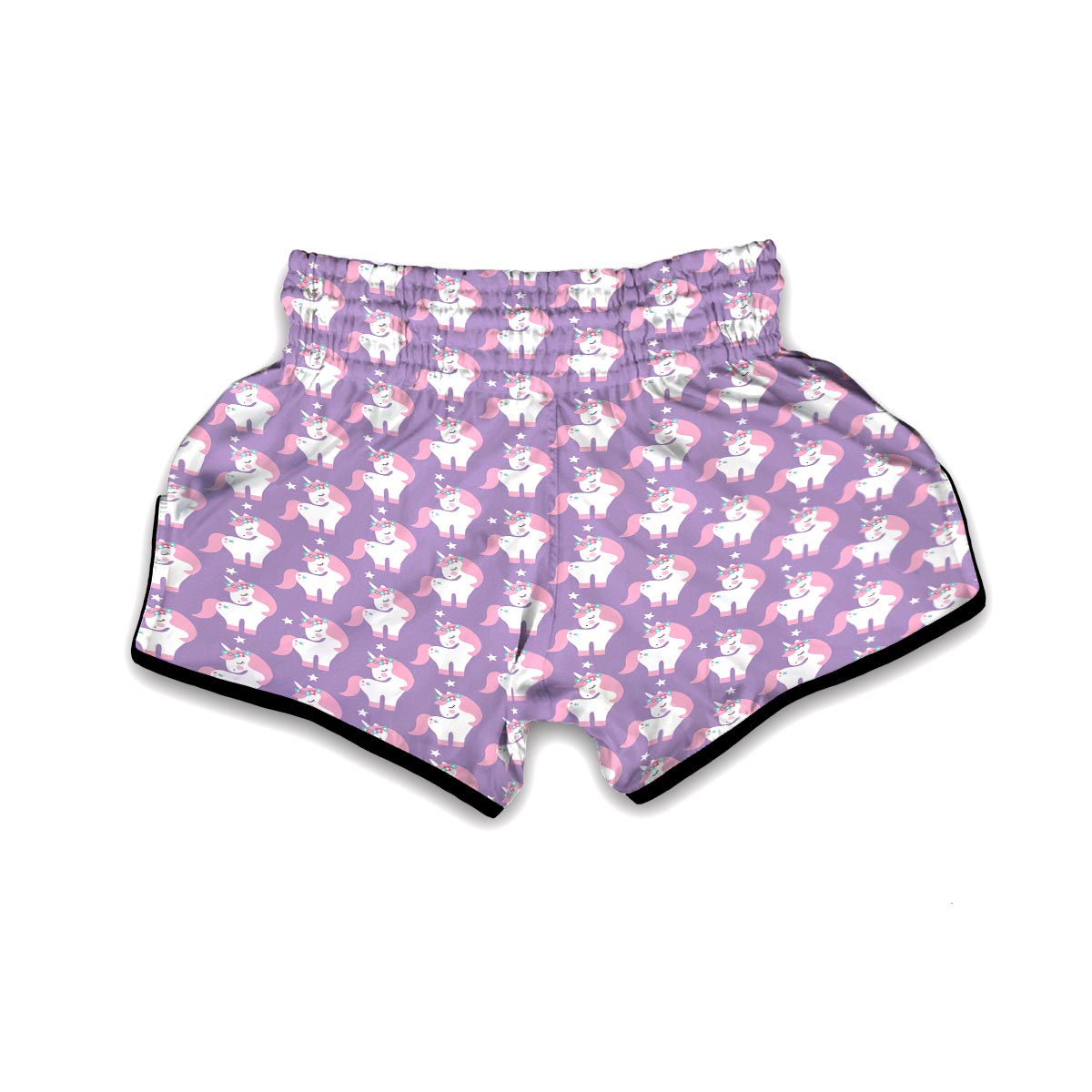 Unicorn Print Pattern Muay Thai Boxing Shorts-grizzshop