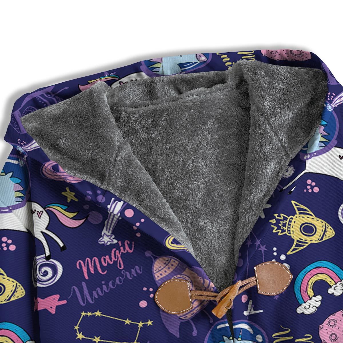 Unicorn Space Astronaut Print Pattern Men's Windbreaker Jacket-grizzshop