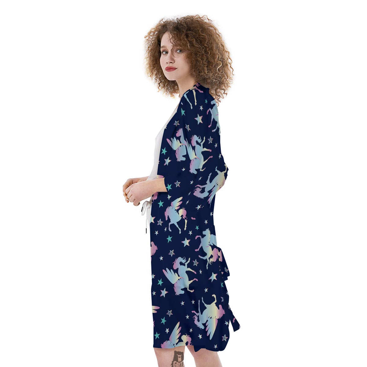 Unicorn Star Fairy Print Pattern Kimono-grizzshop