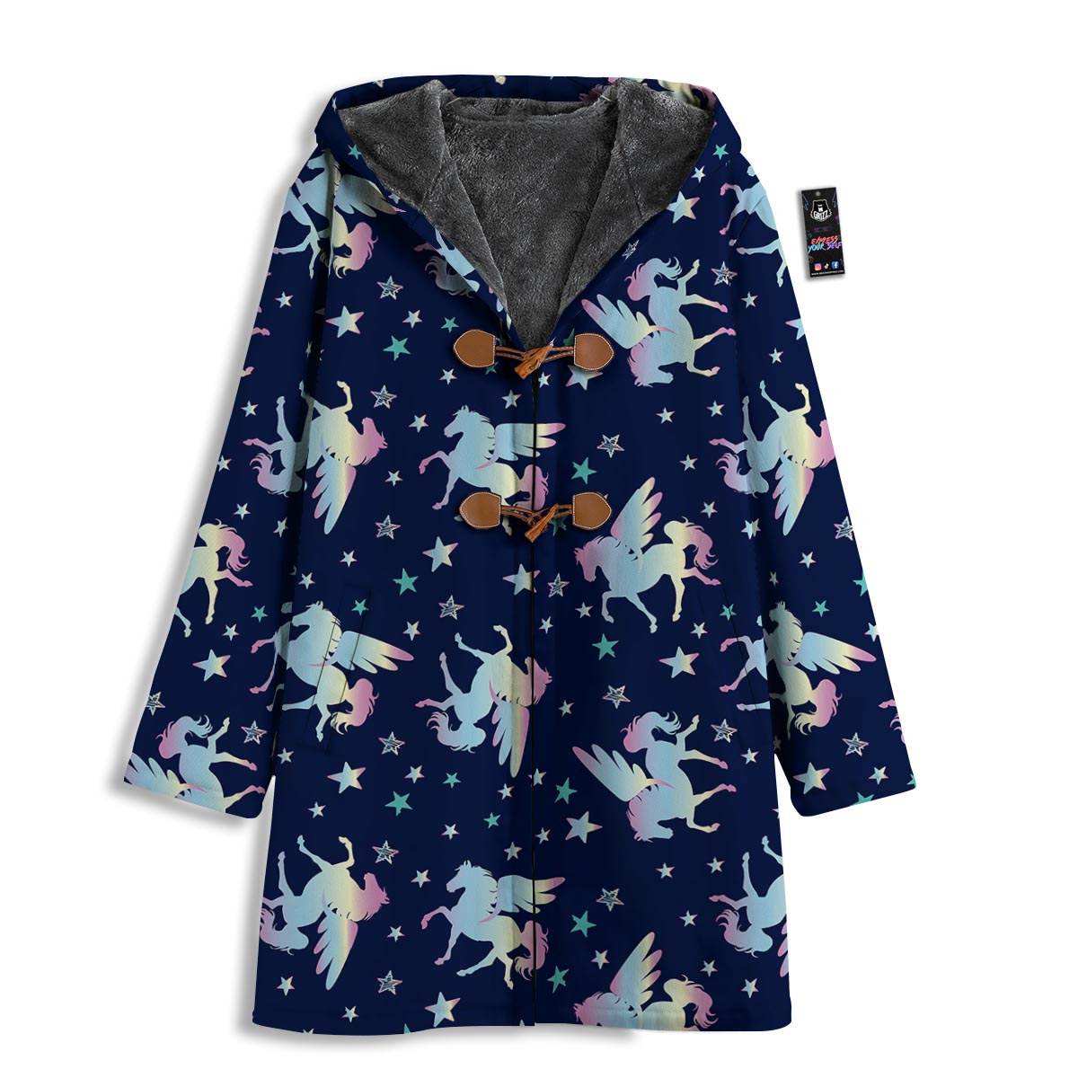 Unicorn Star Fairy Print Pattern Men's Windbreaker Jacket-grizzshop