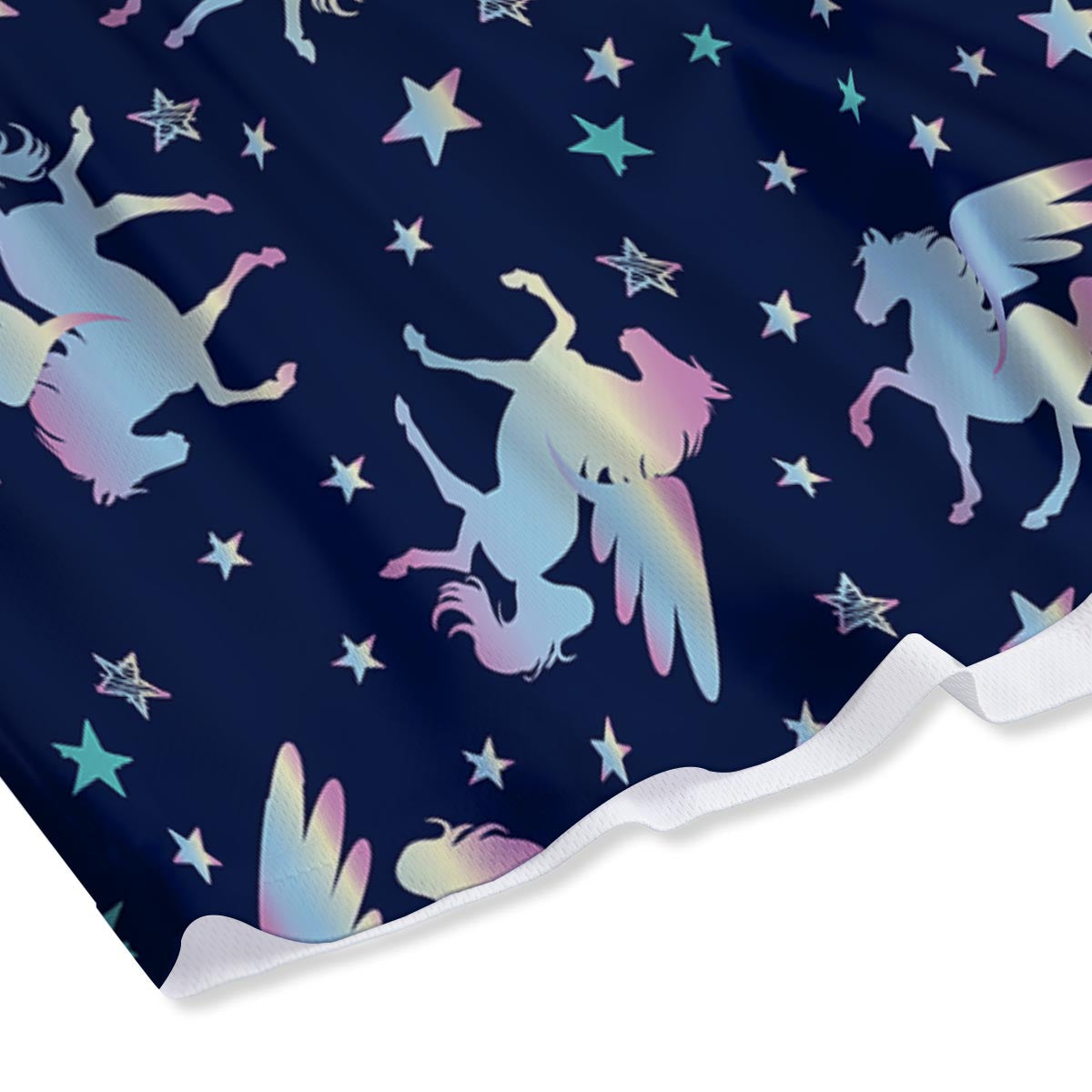 Unicorn Star Fairy Print Pattern Mesh Shorts