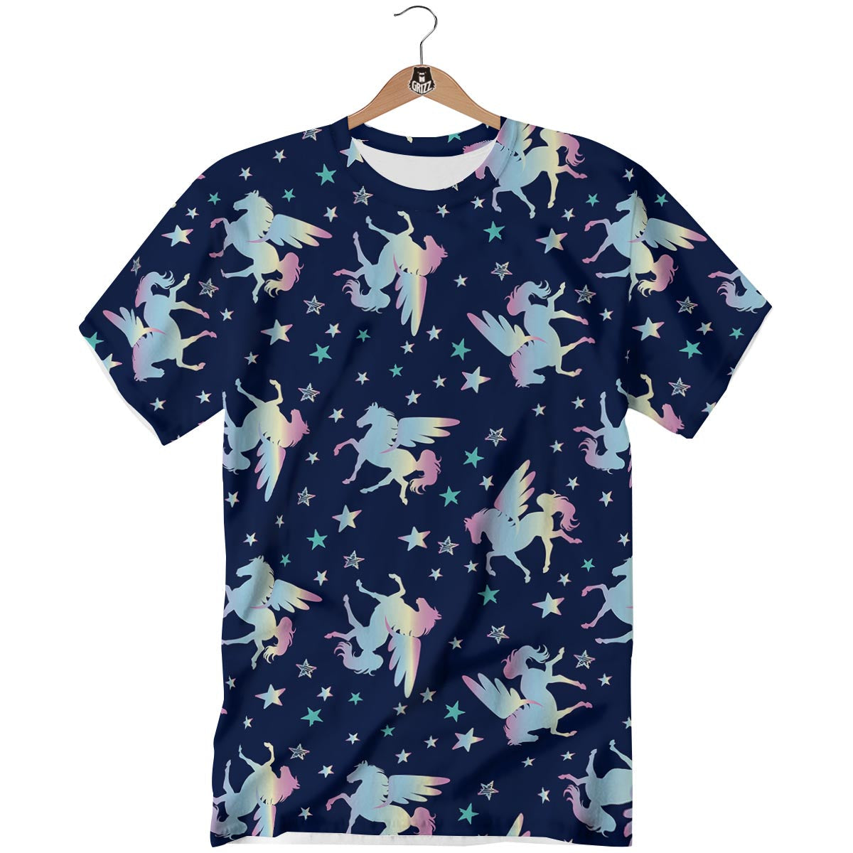 Unicorn Star Fairy Print Pattern T-Shirt-grizzshop