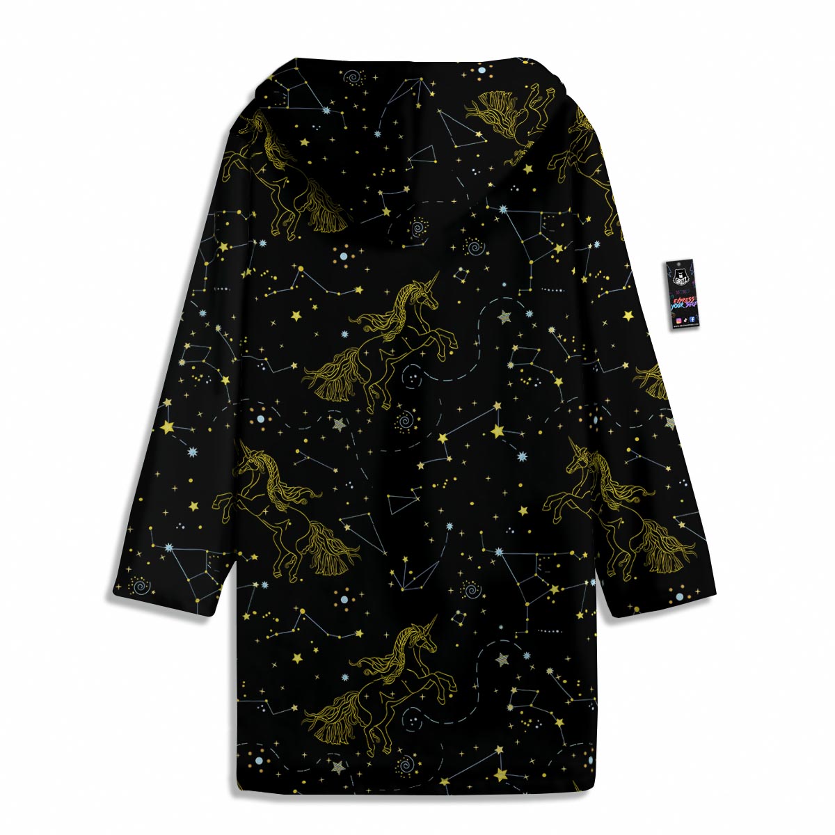 Unicorn Star Space Print Pattern Men's Windbreaker Jacket-grizzshop