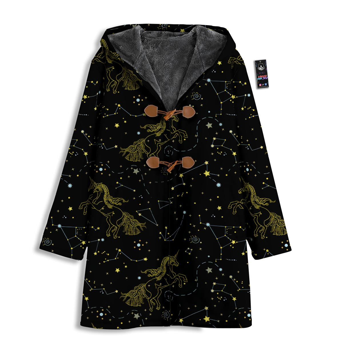 Unicorn Star Space Print Pattern Men's Windbreaker Jacket-grizzshop