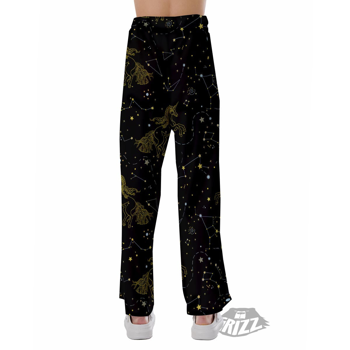 Unicorn Star Space Print Pattern Pajama Pants-grizzshop