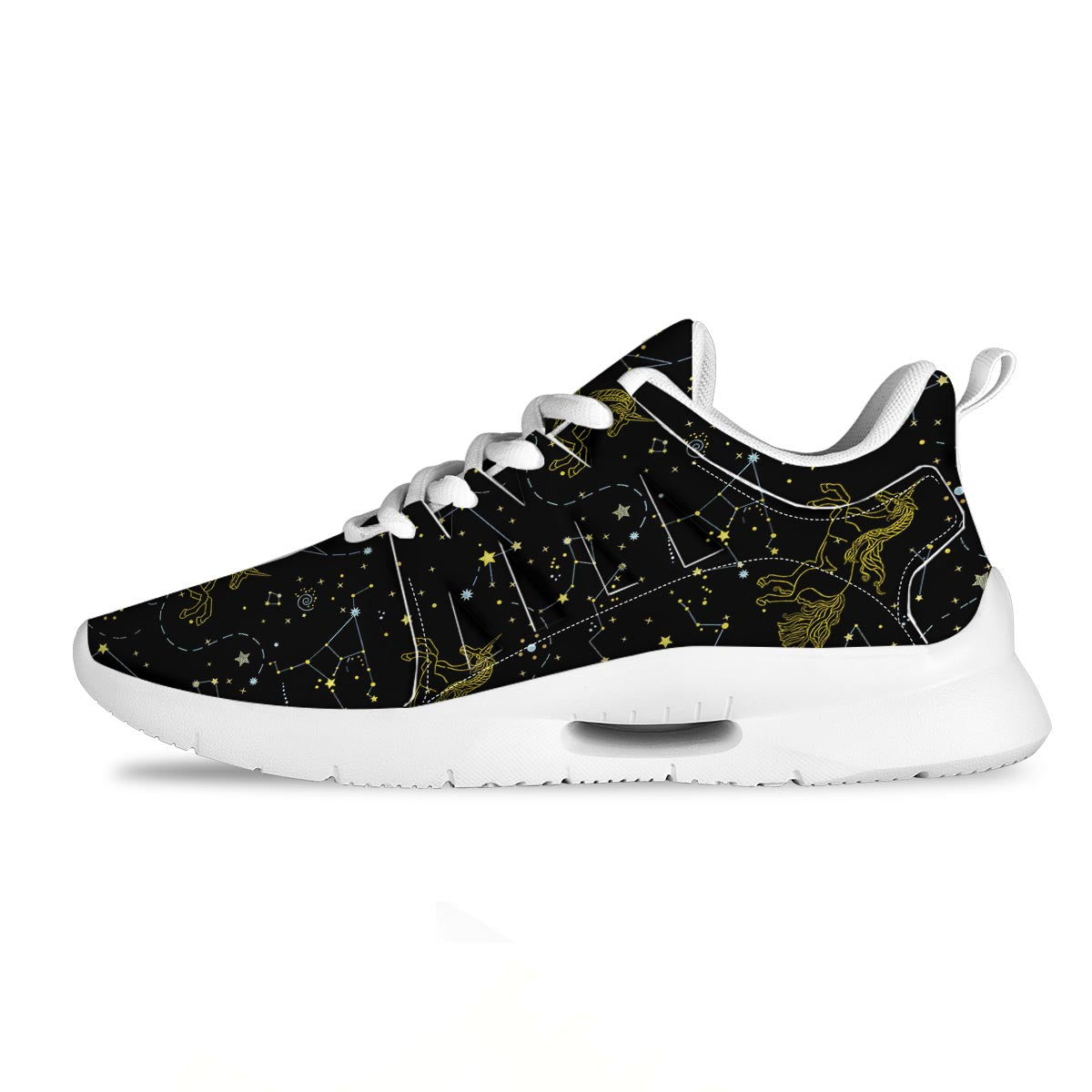 Unicorn Star Space Print Pattern Tennis Shoes-grizzshop