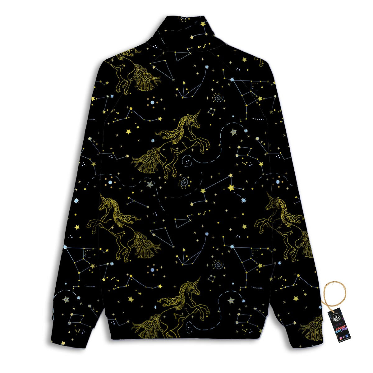 Unicorn Star Space Print Pattern Track Jacket-grizzshop