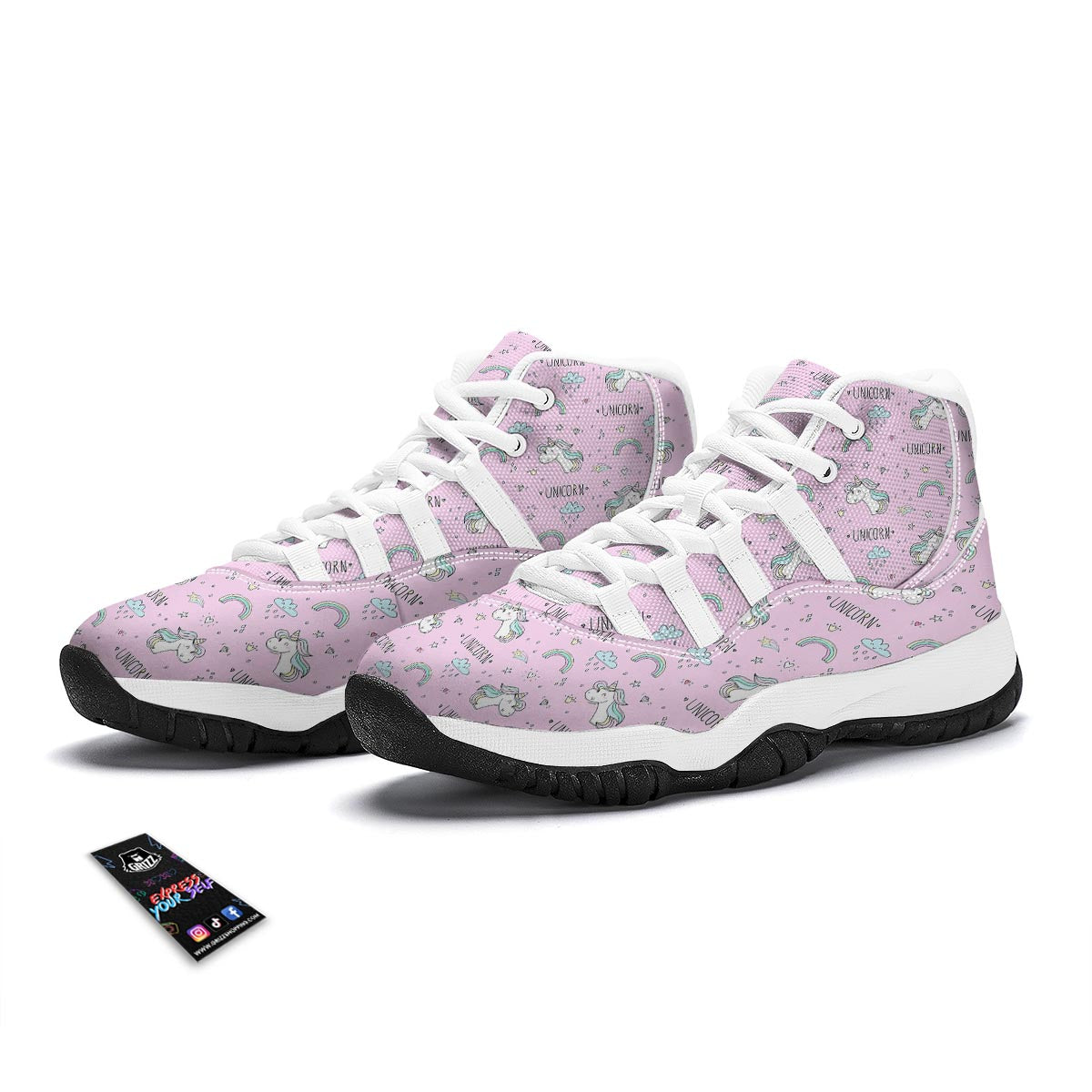 Unicorn White Bball Shoes-grizzshop