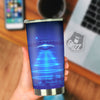 Unidentified Flying Object Blue Print Tumbler-grizzshop