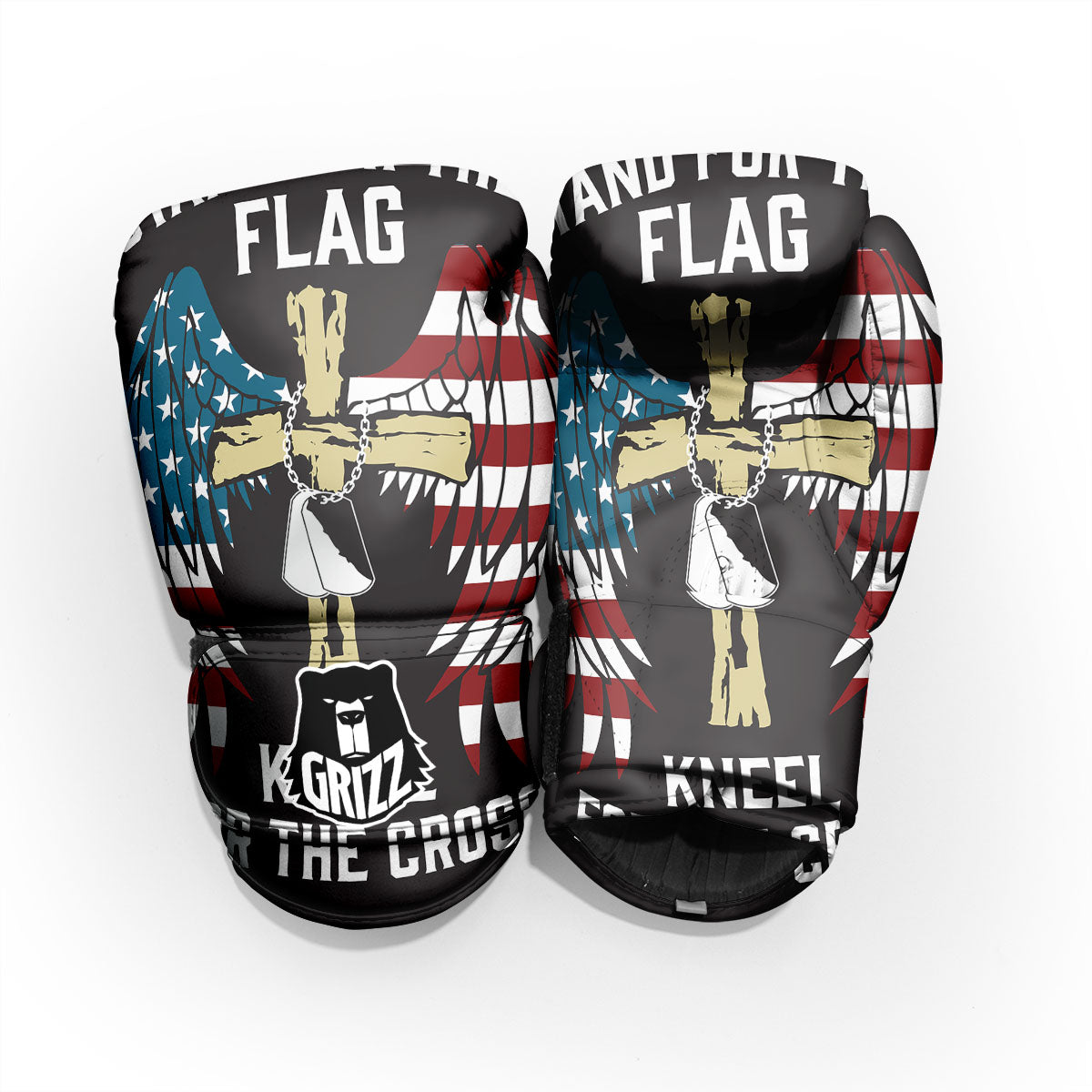 United We Stand American Flag Print Pro Boxing Glove