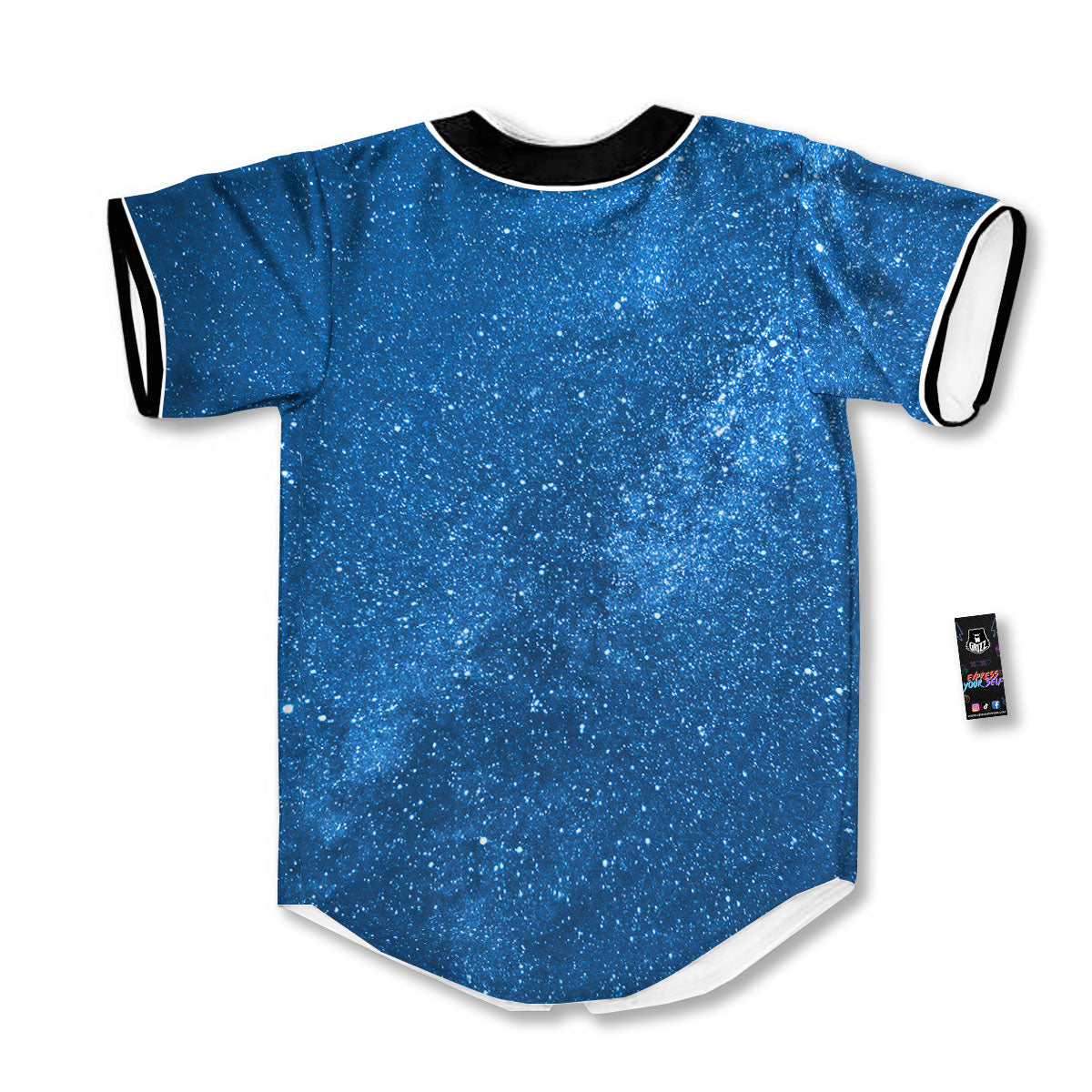 Universe Galaxy Milky Way Print Baseball Jersey-grizzshop
