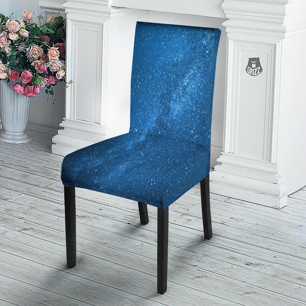 Universe Galaxy Milky Way Print Dining Chair Slipcover-grizzshop