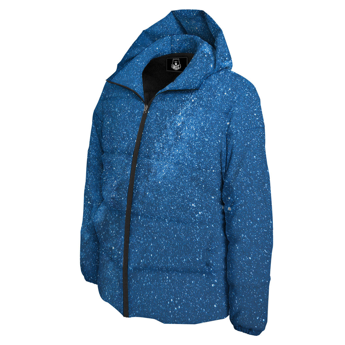 Universe Galaxy Milky Way Print Down Jacket-grizzshop