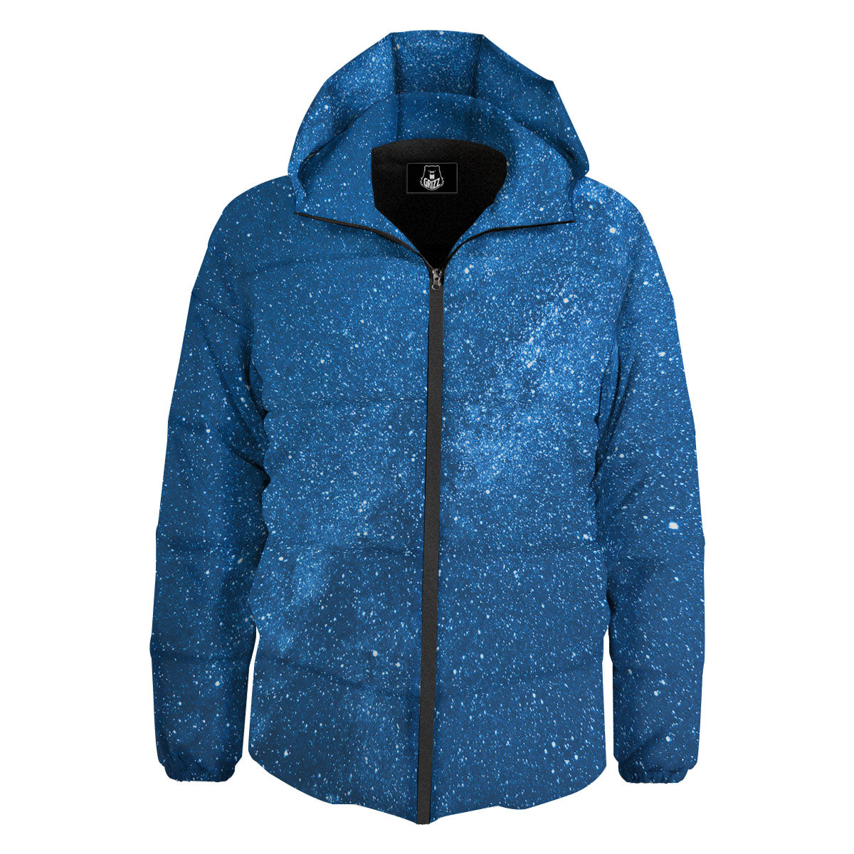 Universe Galaxy Milky Way Print Down Jacket-grizzshop