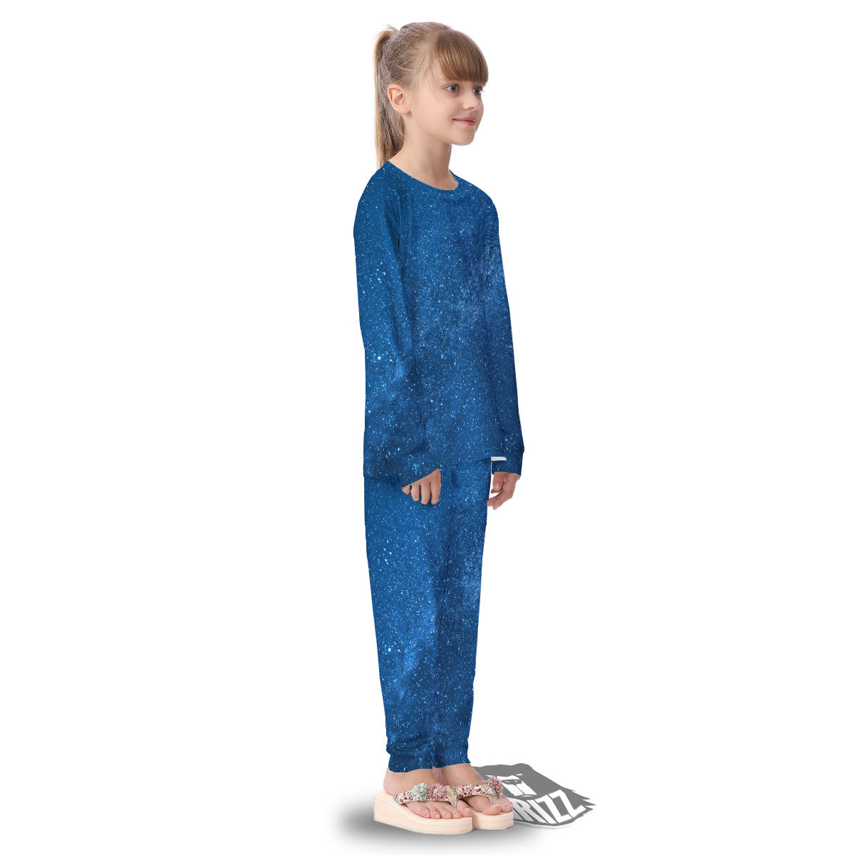 Universe Galaxy Milky Way Print Kid's Pajamas-grizzshop