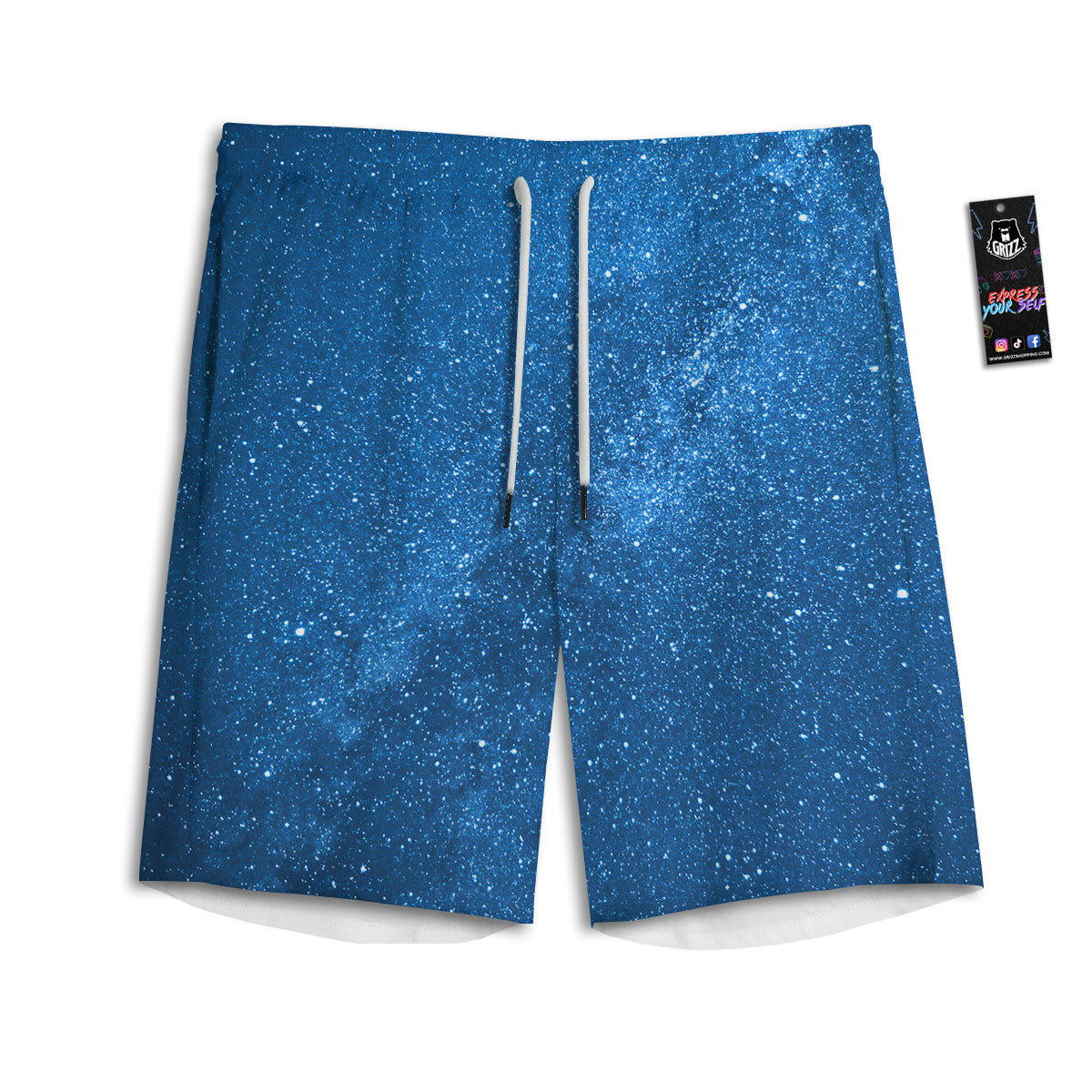 Universe Galaxy Milky Way Print Men's Athletic Shorts