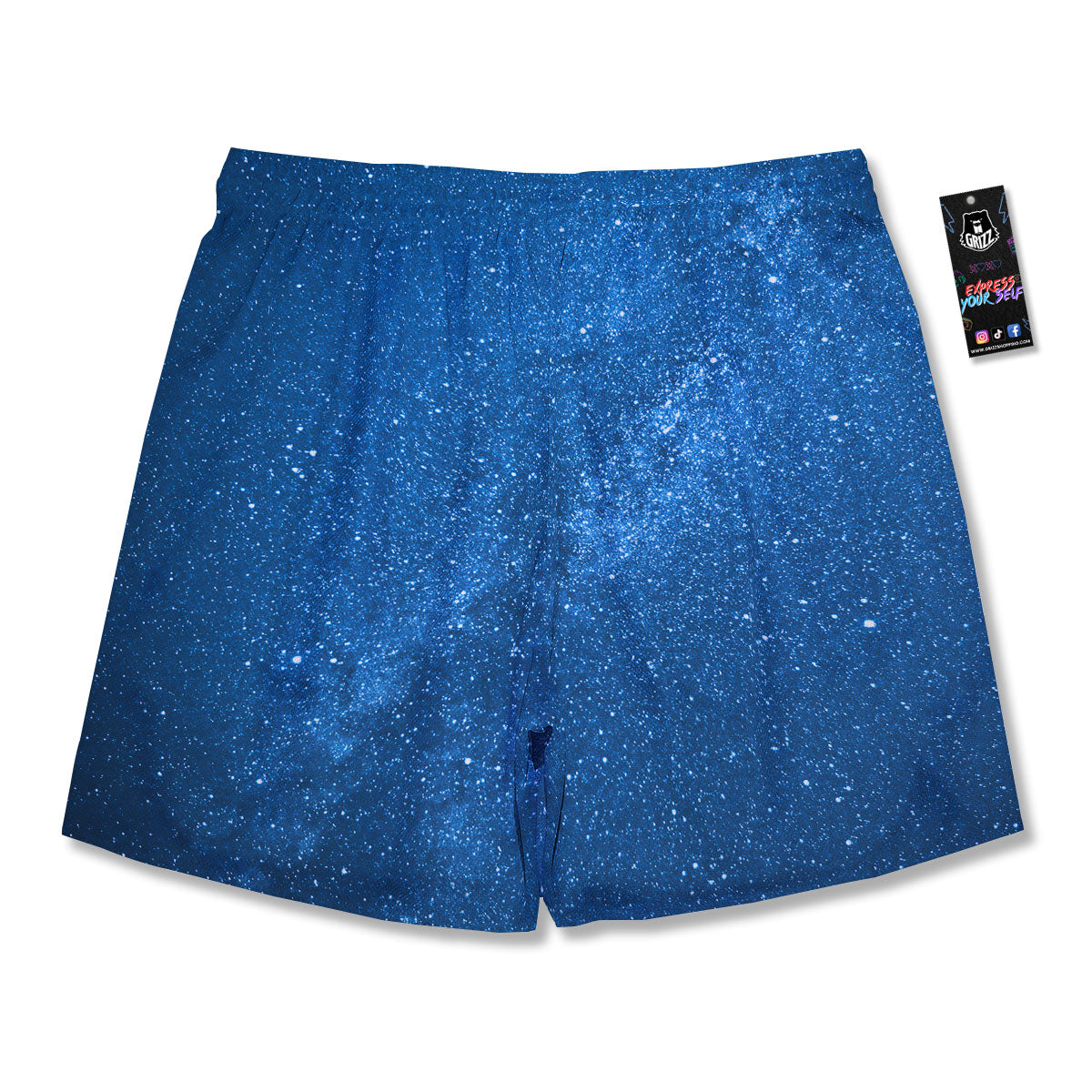Universe Galaxy Milky Way Print Men's Running Shorts-grizzshop