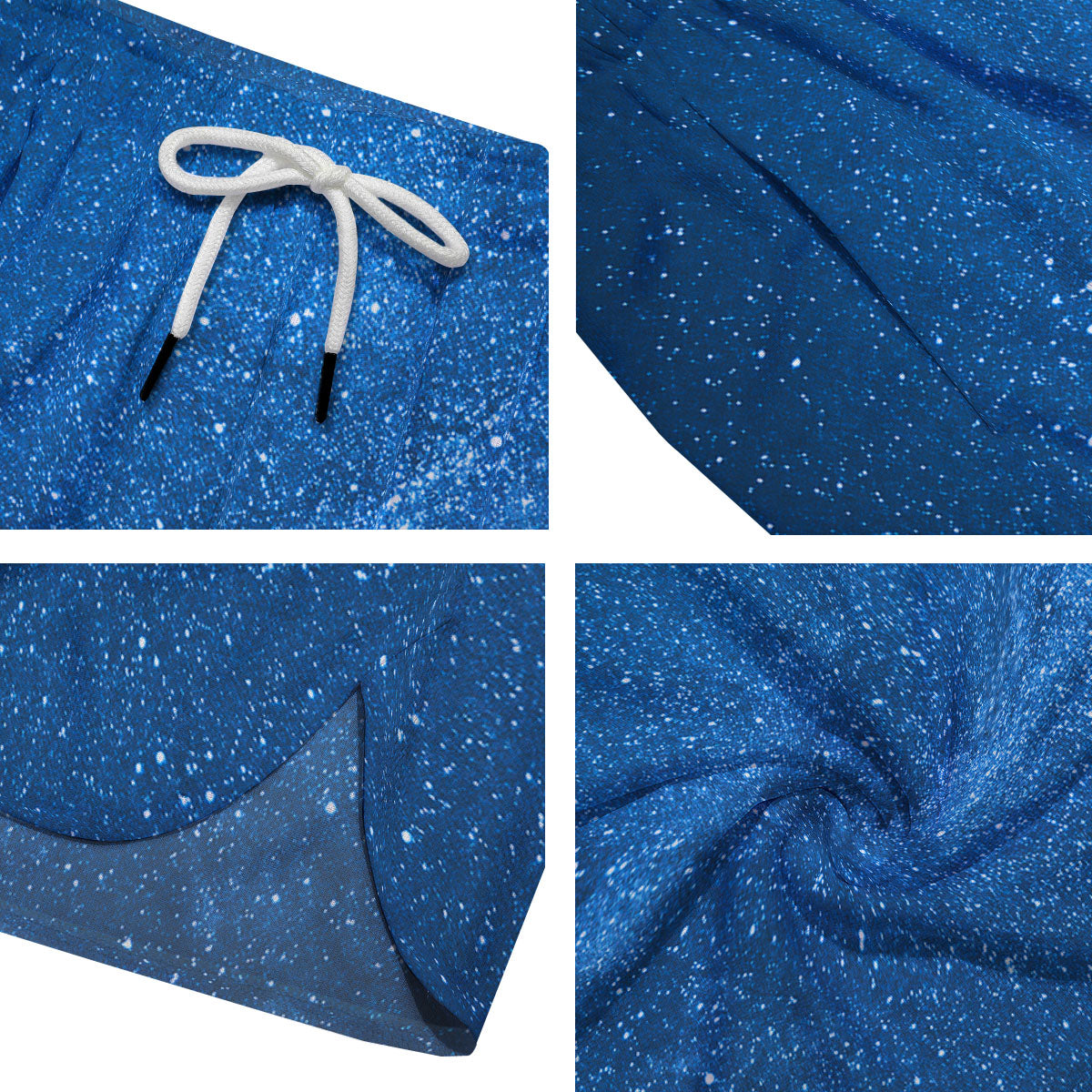 Universe Galaxy Milky Way Print Men's Running Shorts-grizzshop