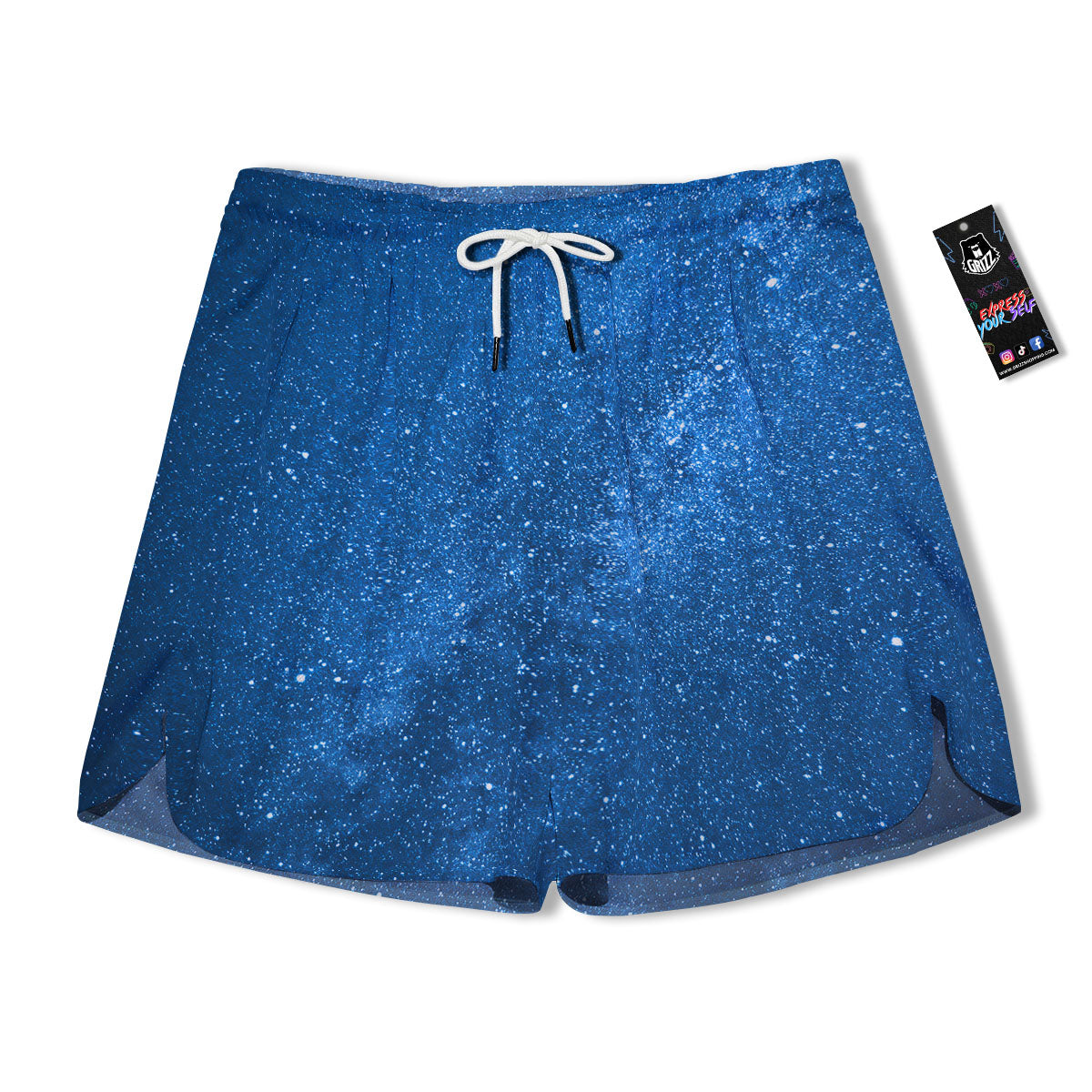 Universe Galaxy Milky Way Print Men's Running Shorts-grizzshop
