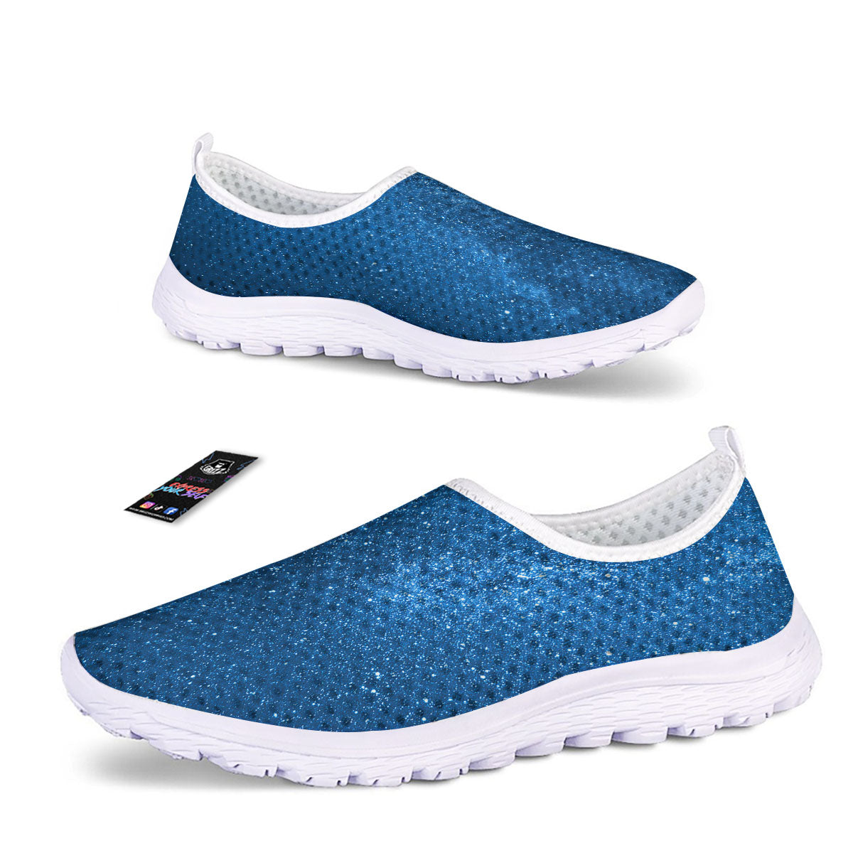 Universe Galaxy Milky Way Print Nurse Shoes-grizzshop
