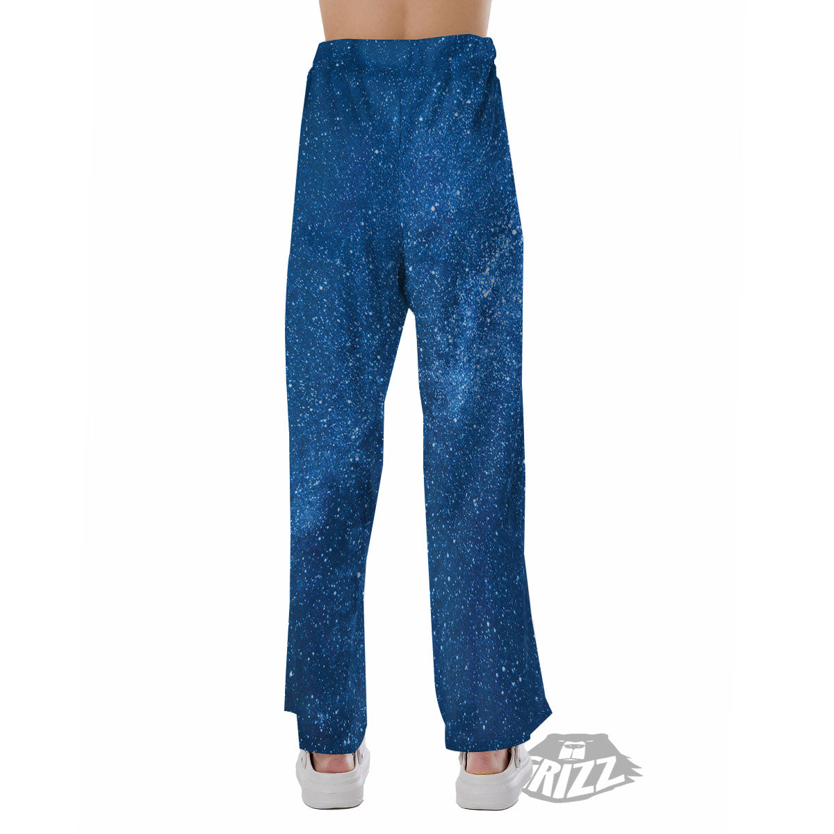 Universe Galaxy Milky Way Print Pajama Pants-grizzshop